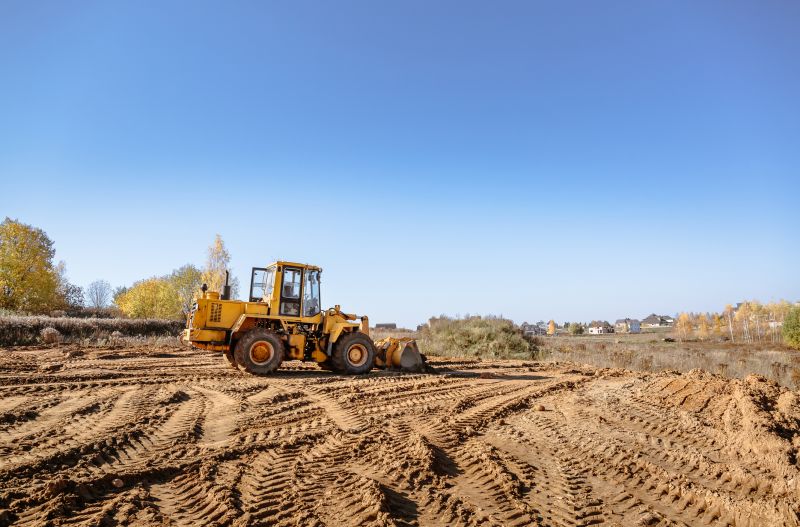 Construction Site with Sand Equipment